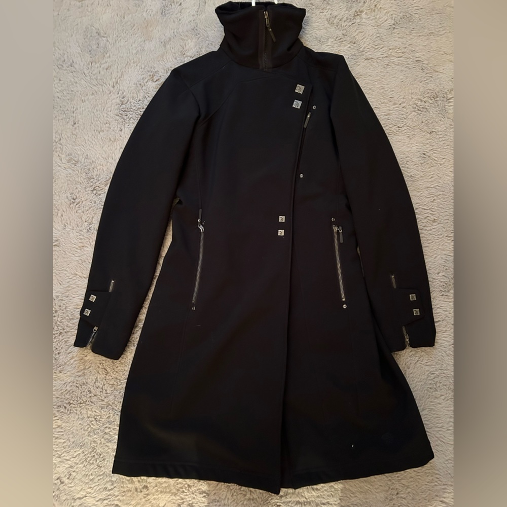 A small mountain hard-wear jacket.
